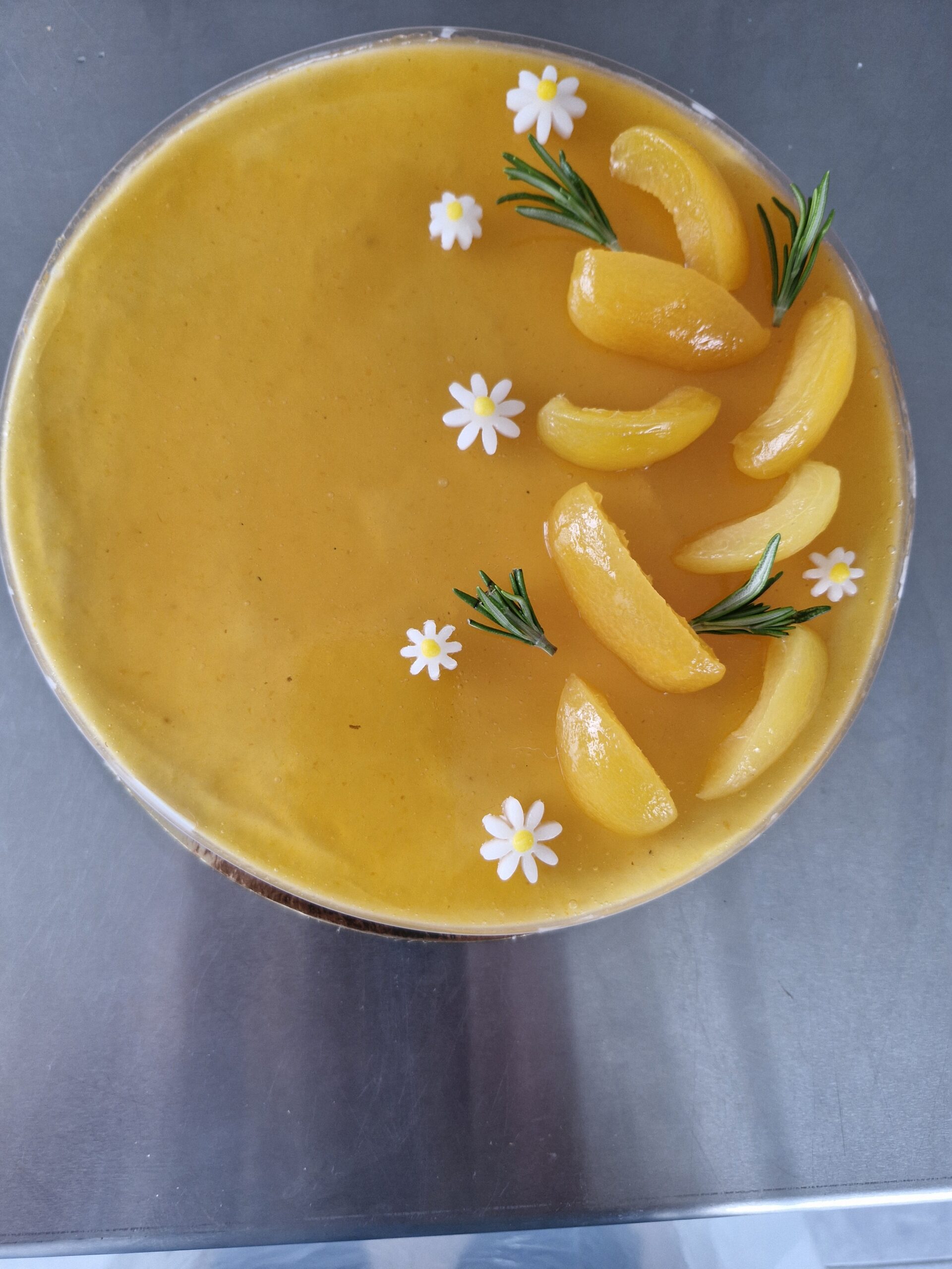 Cheese-cake abricot-romarin