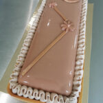 Entremets caramel-yuzu, mangue, spéculoos